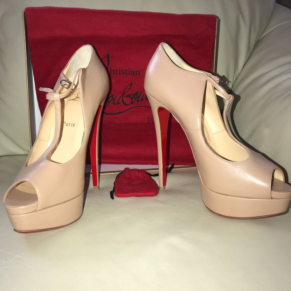 Christian Louboutin Alta Poppins Heels AUTHENTIC